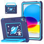 Kids Shockproof Strap iPad 10.9" 2022 10th Gen Apple Case Cover Astronaut Pattern