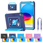 Kids Shockproof Strap iPad (A16) 11" 2025 11th Gen Apple Case Cover iPad11 Astronaut Pattern