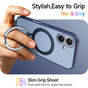 Shockproof iPhone 16 MagSafe Wireless Charging 360 Rotate Stand Case Cover Colour Ring Apple iPhone16