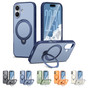 Shockproof iPhone 16 MagSafe Wireless Charging 360 Rotate Stand Case Cover Colour Ring Apple iPhone16