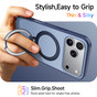 Shockproof iPhone 17 Pro MagSafe Wireless Charging 360 Rotate Stand Case Cover Colour Ring Apple 17Pro