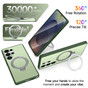 Shockproof Samsung Galaxy S23 Ultra 5G MagSafe Wireless Charging 360 Rotate Stand Case Cover Colour Ring S918
