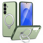 Shockproof Samsung Galaxy S24 5G MagSafe Wireless Charging 360 Rotate Stand Case Cover Colour Ring S921