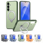 Shockproof Samsung Galaxy S25 5G MagSafe Wireless Charging 360 Rotate Stand Case Cover Colour Ring S931
