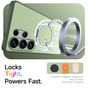 Shockproof Samsung Galaxy S24 Ultra 5G MagSafe Wireless Charging 360 Rotate Stand Case Cover Colour Ring S928