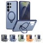 Shockproof Samsung Galaxy S24 Ultra 5G MagSafe Wireless Charging 360 Rotate Stand Case Cover Colour Ring S928