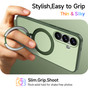 Shockproof Samsung Galaxy S26 5G MagSafe Wireless Charging 360 Rotate Stand Case Cover Colour Ring S942