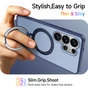 Shockproof Samsung Galaxy S26 Ultra 5G MagSafe Wireless Charging 360 Rotate Stand Case Cover Colour Ring S948