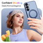 Shockproof Samsung Galaxy S24 FE 5G MagSafe Wireless Charging 360 Rotate Stand Case Cover Colour Ring S721