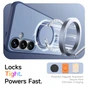 Shockproof Samsung Galaxy S24 FE 5G MagSafe Wireless Charging 360 Rotate Stand Case Cover Colour Ring S721