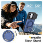 Shockproof iPhone 17 Card Holder 360 Rotate Stand Case Cover Apple