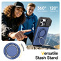 Shockproof iPhone 15 Card Holder 360 Rotate Stand Case Cover Apple iPhone15
