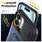 Shockproof iPhone 16+ Plus Card Holder 360 Rotate Stand Case Cover Apple 16Plus