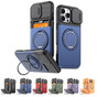 Shockproof iPhone 16 Pro Max Card Holder 360 Rotate Stand Case Cover Apple ProMax