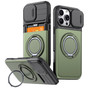 Shockproof iPhone 16 Pro Max Card Holder 360 Rotate Stand Case Cover Apple ProMax