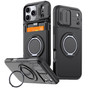 Shockproof iPhone 17 Pro Card Holder 360 Rotate Stand Case Cover Apple 17Pro