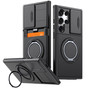 Shockproof Samsung Galaxy S23 Ultra 5G Card Holder 360 Rotate Stand Case Cover S918