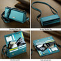 CaseMe Universal Phone Wallet Case Large Capacity Bag w/ 8 Card Slots & Shoulder Wrist Straps Me30 Max