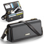 CaseMe Universal Phone Wallet Case Large Capacity Bag w/ 8 Card Slots & Shoulder Wrist Straps Me30 Max
