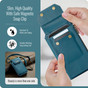 CaseMe Universal Phone Wallet Case Large Capacity Bag w/ 10 Card Slots & Shoulder Wrist Straps Me40