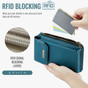 CaseMe Universal Phone Wallet Case Large Capacity Bag w/ 10 Card Slots & Shoulder Wrist Straps Me40