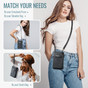 CaseMe Universal Phone Wallet Case Large Capacity Bag w/ 10 Card Slots & Shoulder Wrist Straps Me40
