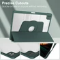 iPad Air 13" 2026 M4 360 Rotate Case Cover Pencil Holder Apple 8th Gen
