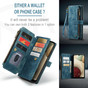 CaseMe Shockproof Samsung Galaxy A12 Wallet Case Cover Multi. Card Slots A125