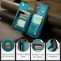 CaseMe Shockproof Samsung Galaxy S24+ Plus 5G Wallet Case Cover Back Flip S926