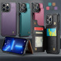 CaseMe Shockproof iPhone 13 Pro Max Wallet Case Cover Back Flip Apple ProMax