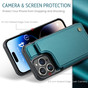 CaseMe Shockproof iPhone 14 Pro Max Wallet Case Cover Back Flip Apple ProMax