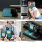 CaseMe Shockproof iPhone 14 Pro Max Wallet Case Cover Back Flip Apple ProMax