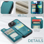 CaseMe Shockproof iPhone 15+ Plus Wallet Case Cover Back Flip Apple