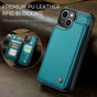CaseMe Shockproof iPhone 15+ Plus Wallet Case Cover Back Flip Apple