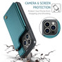 CaseMe Shockproof iPhone 15 Pro Max Wallet Case Cover Back Flip Apple ProMax