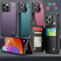 CaseMe Shockproof iPhone 15 Pro Max Wallet Case Cover Back Flip Apple ProMax