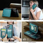 CaseMe Shockproof iPhone 16+ Plus Wallet Case Cover Back Flip Apple