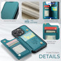 CaseMe Shockproof iPhone 16 Pro Max Wallet Case Cover Back Flip Apple ProMax