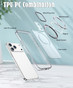 iPhone 18 Pro Clear Back MagSafe Wireless Charging 360 Rotate Ring Stand Case Cover Apple