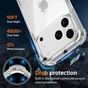 Goospery iPhone 18 Pro Clear Phone Case Shockproof Bumper Cover 18Pro