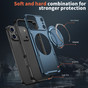 Shockproof iPhone 18 Pro MagSafe Wireless Charging 360 Rotate Ring Stand Case Cover Apple