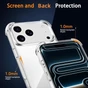 Goospery iPhone 18 Pro Max Clear Phone Case Shockproof Bumper Cover ProMax