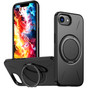Heavy Duty iPhone 16e MagSafe Wireless Charging 360 Rotate Ring Stand 2-Layer Case Cover Apple iPhone16e
