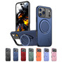 Heavy Duty iPhone 18 Pro MagSafe Wireless Charging 360 Rotate Ring Stand 2-Layer Case Cover Apple 18Pro
