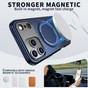 Heavy Duty iPhone 18 Pro Max MagSafe Wireless Charging 360 Rotate Ring Stand 2-Layer Case Cover Apple ProMax