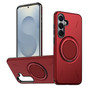 Heavy Duty Samsung Galaxy S26 FE 5G MagSafe Wireless Charging 360 Rotate Ring Stand 2-Layer Case Cover S741