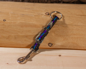 Key Chain Horse Hair, Black-Purple