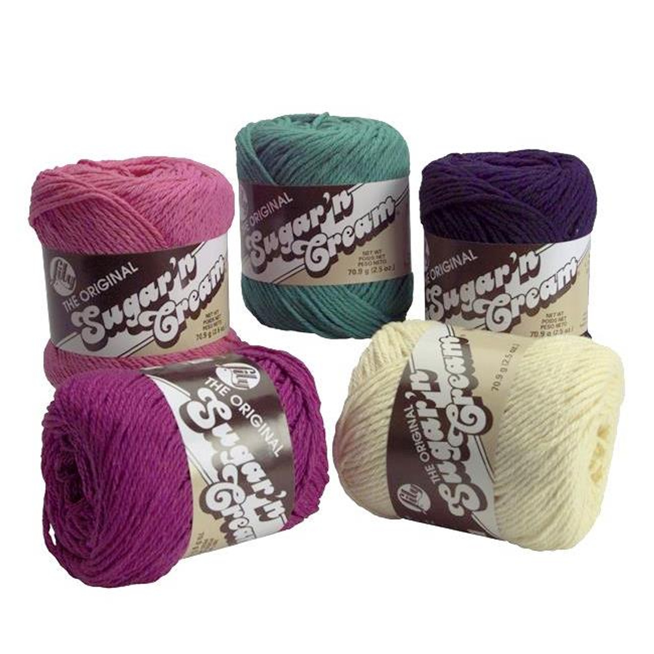 Lily Sugar n' Cream Cotton Yarn - choose from different colors