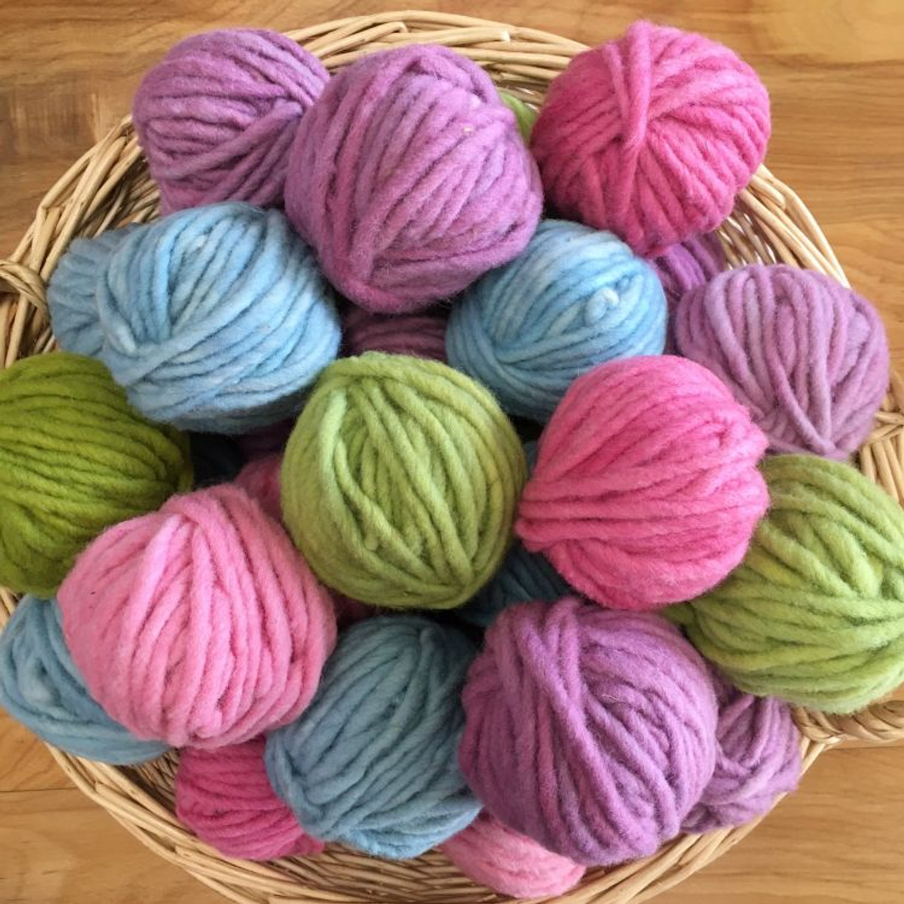 Organic Plant Dyed Finger Knitting Yarn Set