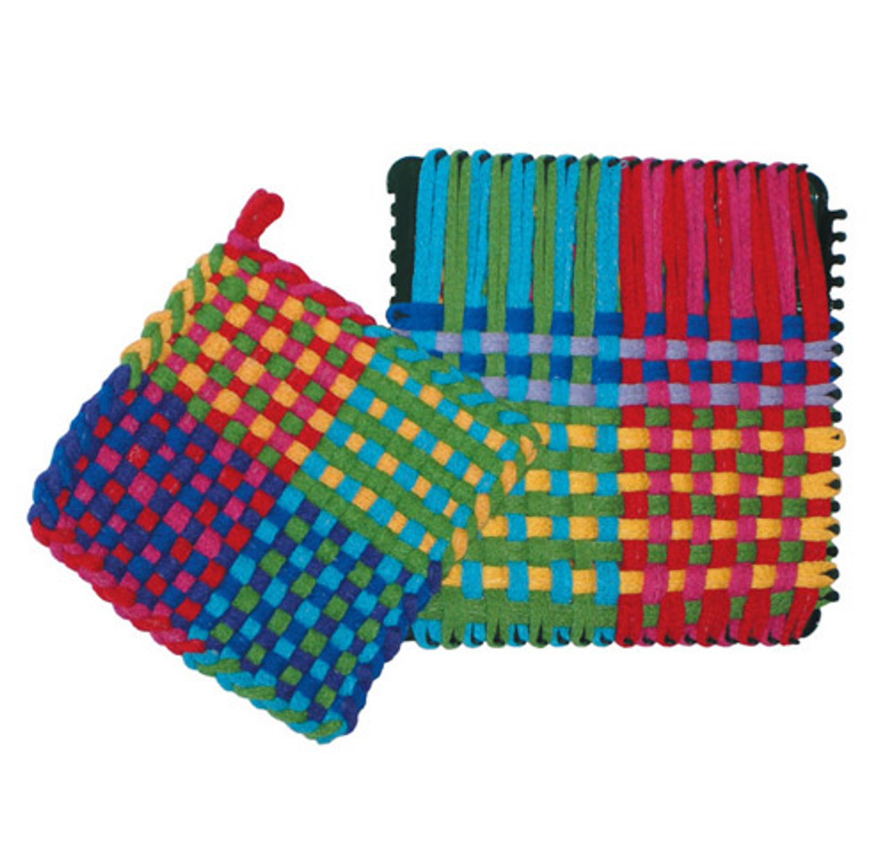 Harrisville Designs Traditional 7 Cotton Loops, Blue - Makes 2 Potholders